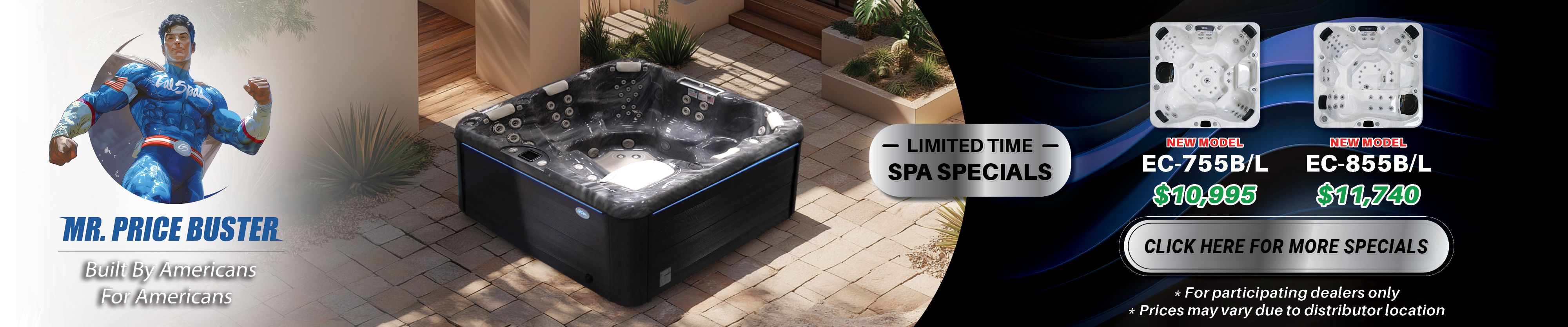 Calspas hot tub being used in a family setting - New Britain
